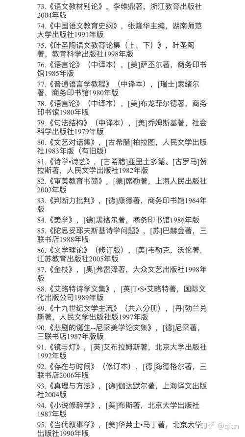 大二转汉语言文学专业,有什么相关书籍推荐